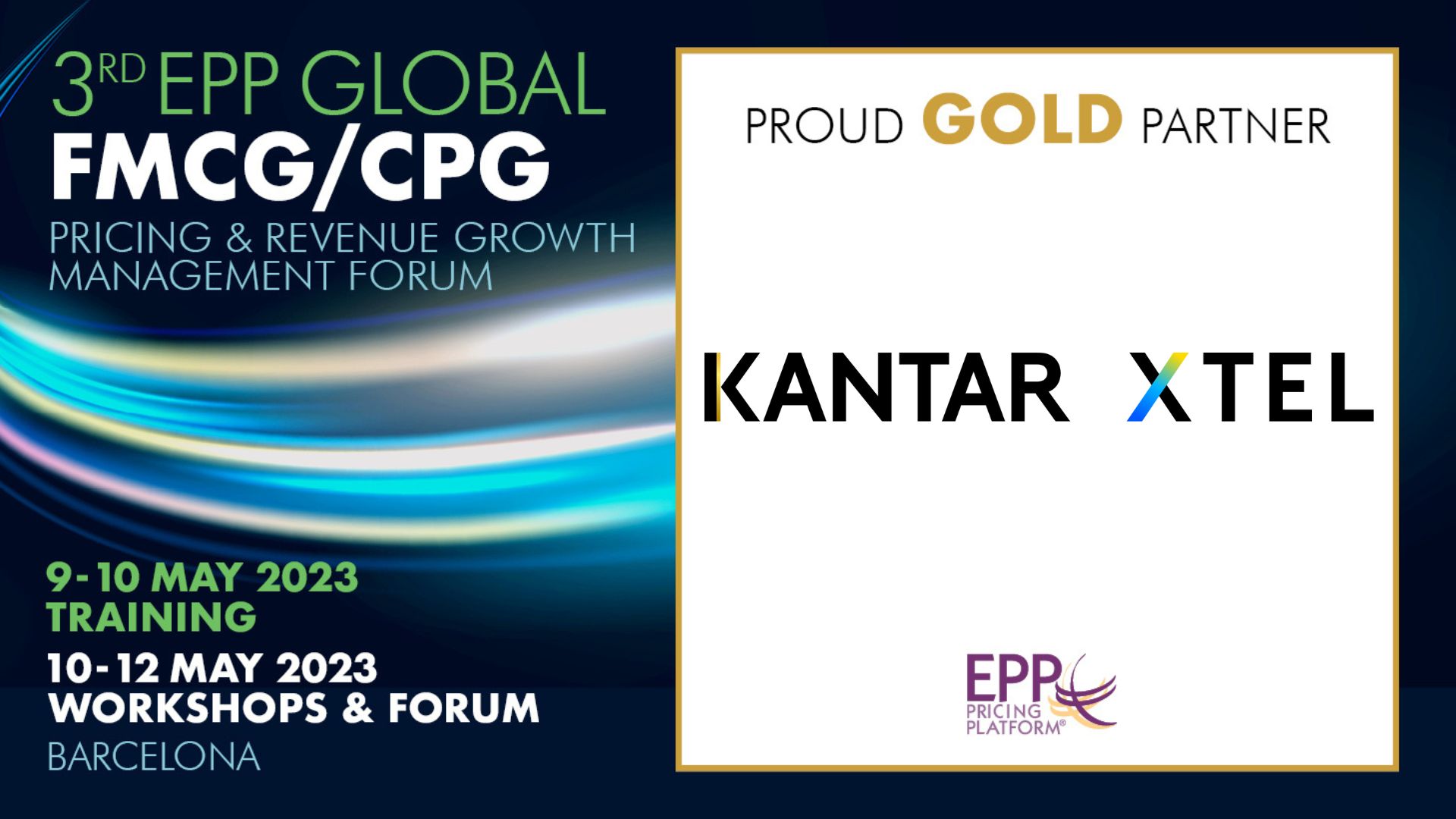 3rd EPP Global FMCG/CPG Pricing and revenue growth management forum - Proud gold partner, XTEL